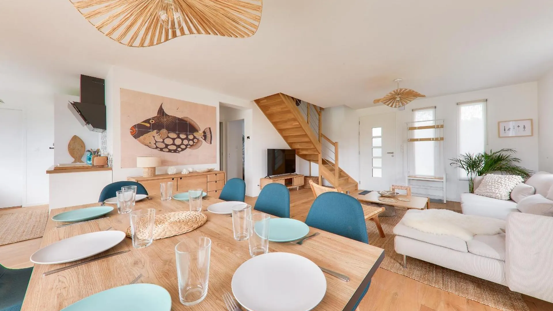 Maison Neuve Pour 8 - 500M Plage Du Rouvran Le Tour-du-Parc Holiday home
