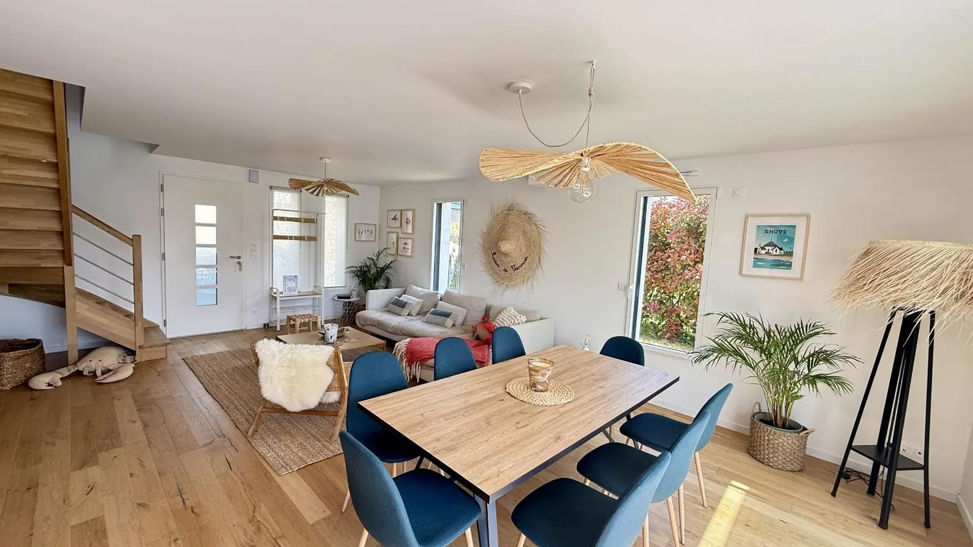 Maison Neuve Pour 8 - 500M Plage Du Rouvran Le Tour-du-Parc Tatil Evi